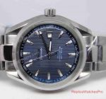 Replica Omega Seamaster Co-Axial Watch SS Blue Face Mens Automatic